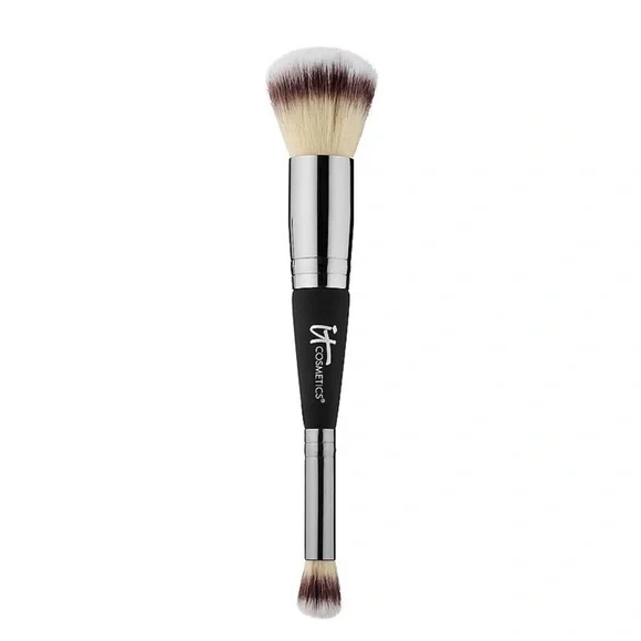 IT Cosmetics Dual-Ended Makeup Brush - Silver and White - Picture 9 of 11